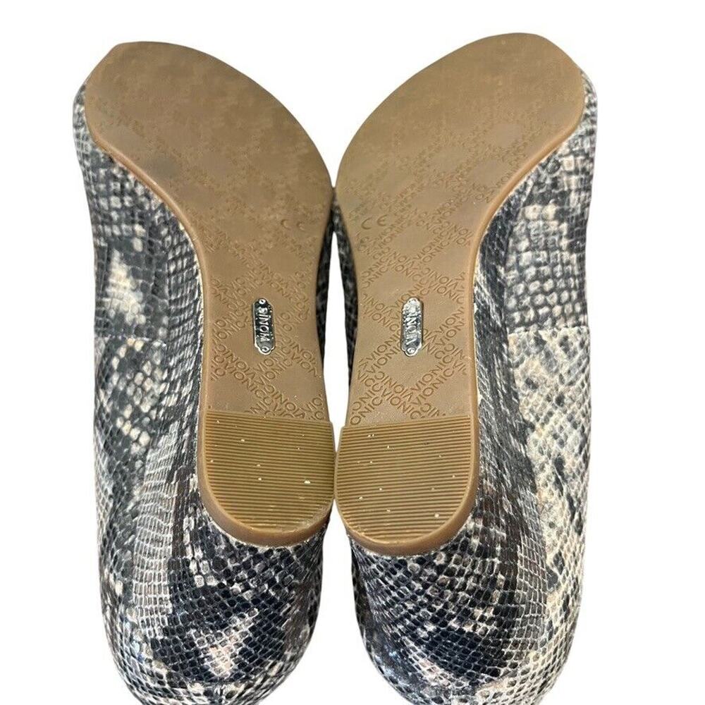 Vionic Gray Snakeskin Wedge Heels - Picture 14 of 16